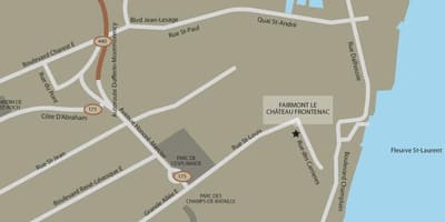 نقشه قلعه frontenac