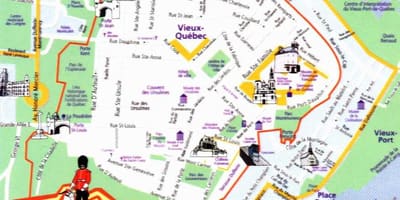 شهر Quebec City map